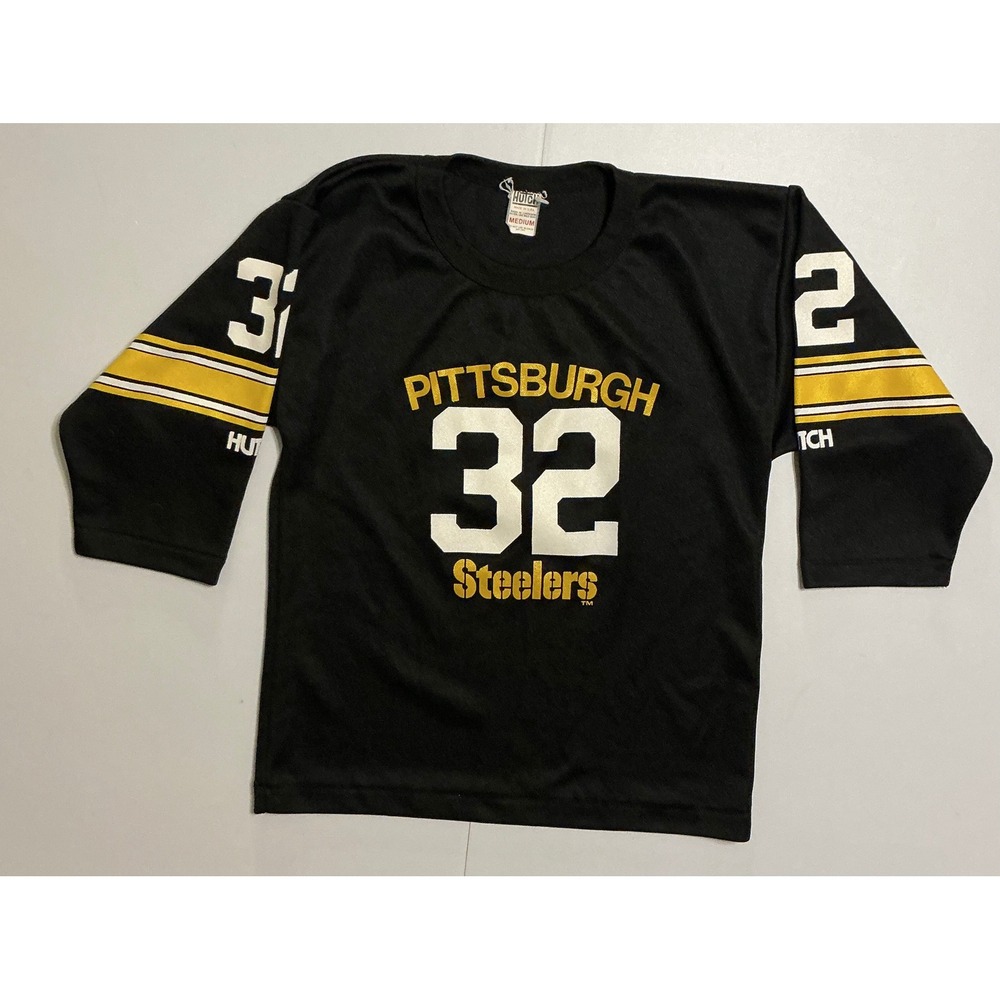 VTG USA Made Hutch Pittsburgh Steelers Jersey Kids M 32 Franco Harris Football‎